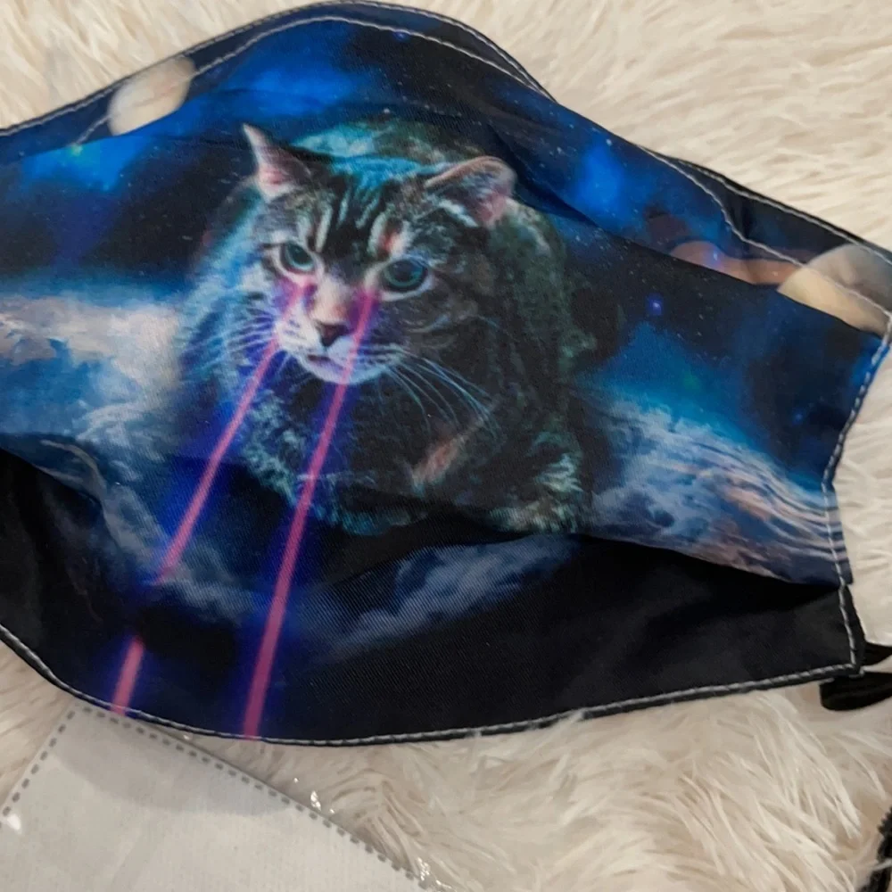 New Cat laser eyes face mask